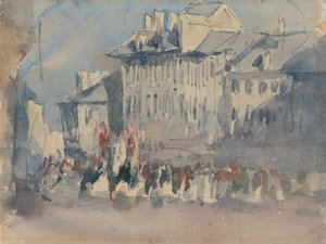 Une Procession Religieuse - David Cox